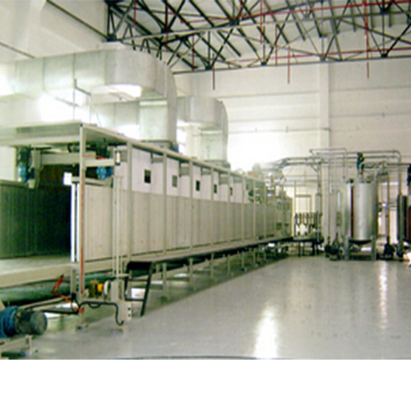 Automatic continuous foaming production line